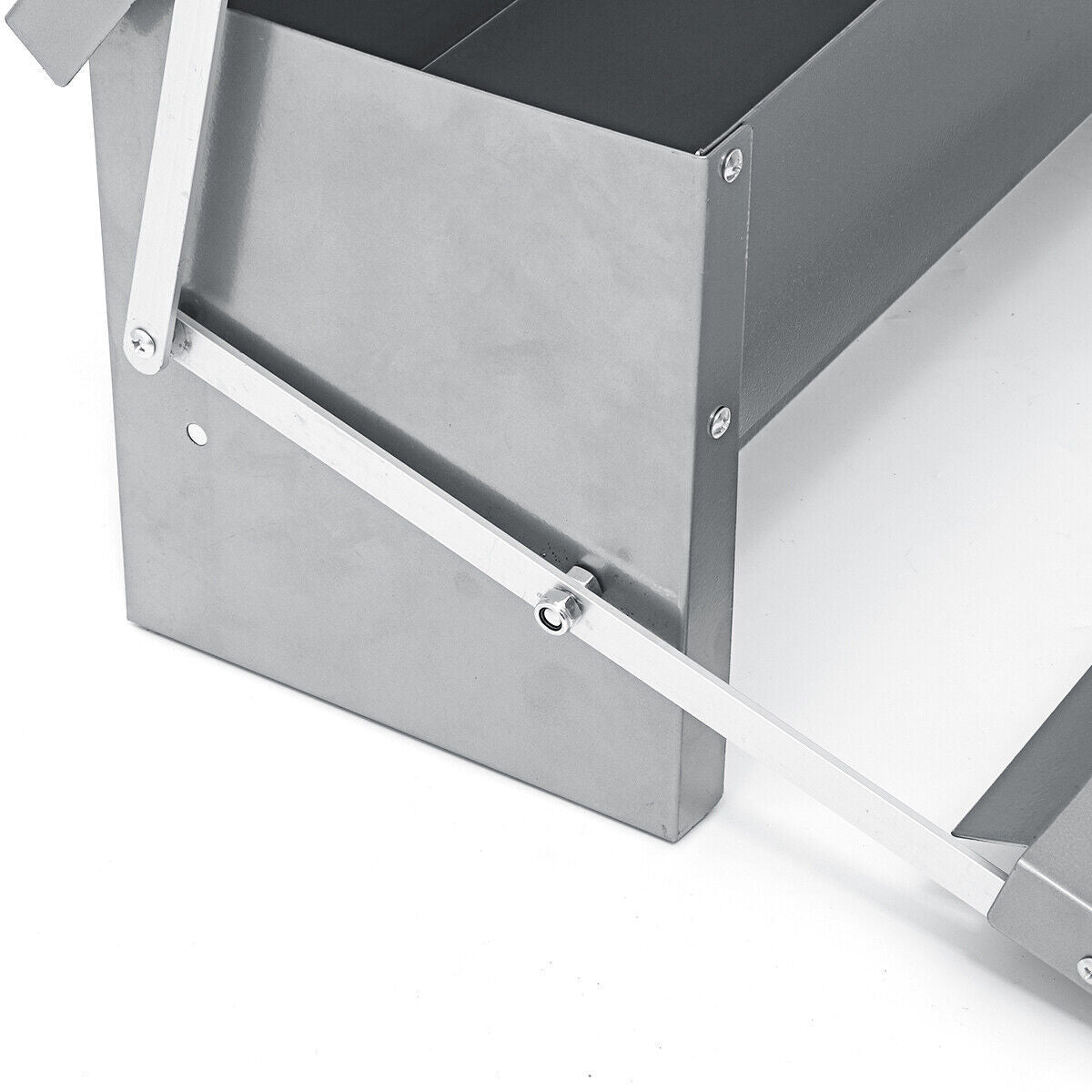 Automatic Chicken Feeder Galvanized Treadle Poultry Auto-Feeder Outdoor Garden