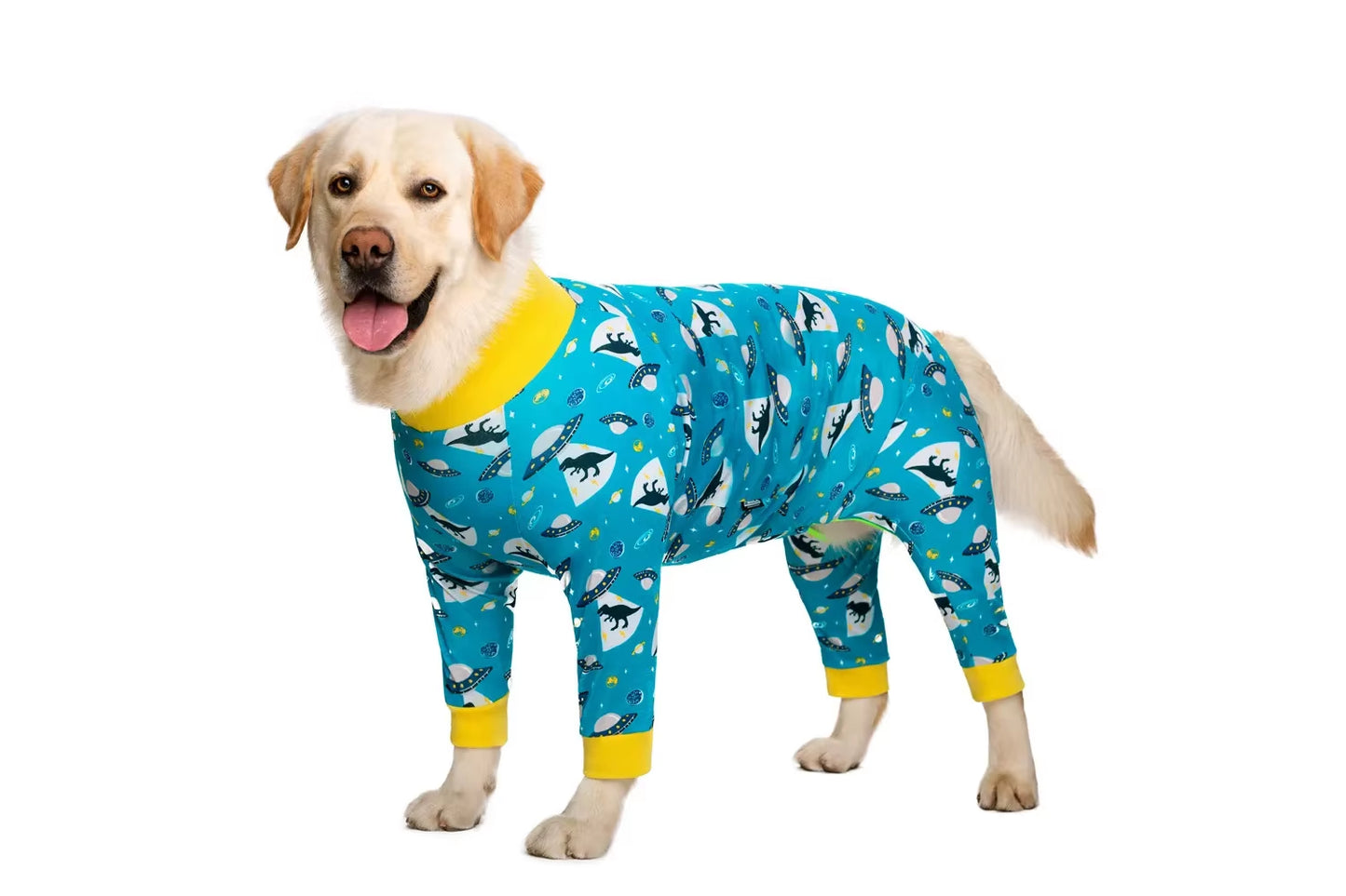 Medium Large Dogs Pajamas for Pet Dogs Clothes Jumpsuit for Dog Costume Coat for Dogs Cartoon Printed Clothing Shirt Ropa Perro