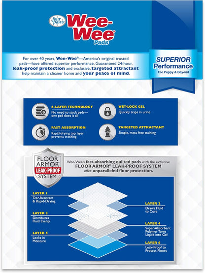 Wee Wee Pads, Pack of 14