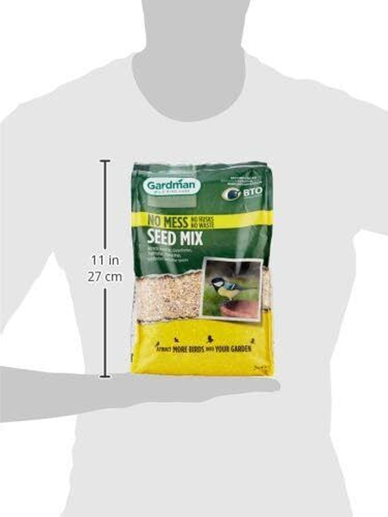 Gardman No Mess Seed Mix High Quality Wild Bird Food Feeding No Waste Garden