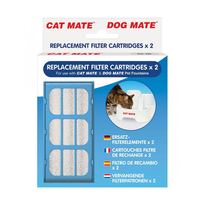 REPLACEMENT FILTER CARTRIDGE CAT MATE PART 339 PET WATER FOUNTAIN PACK DRINKING