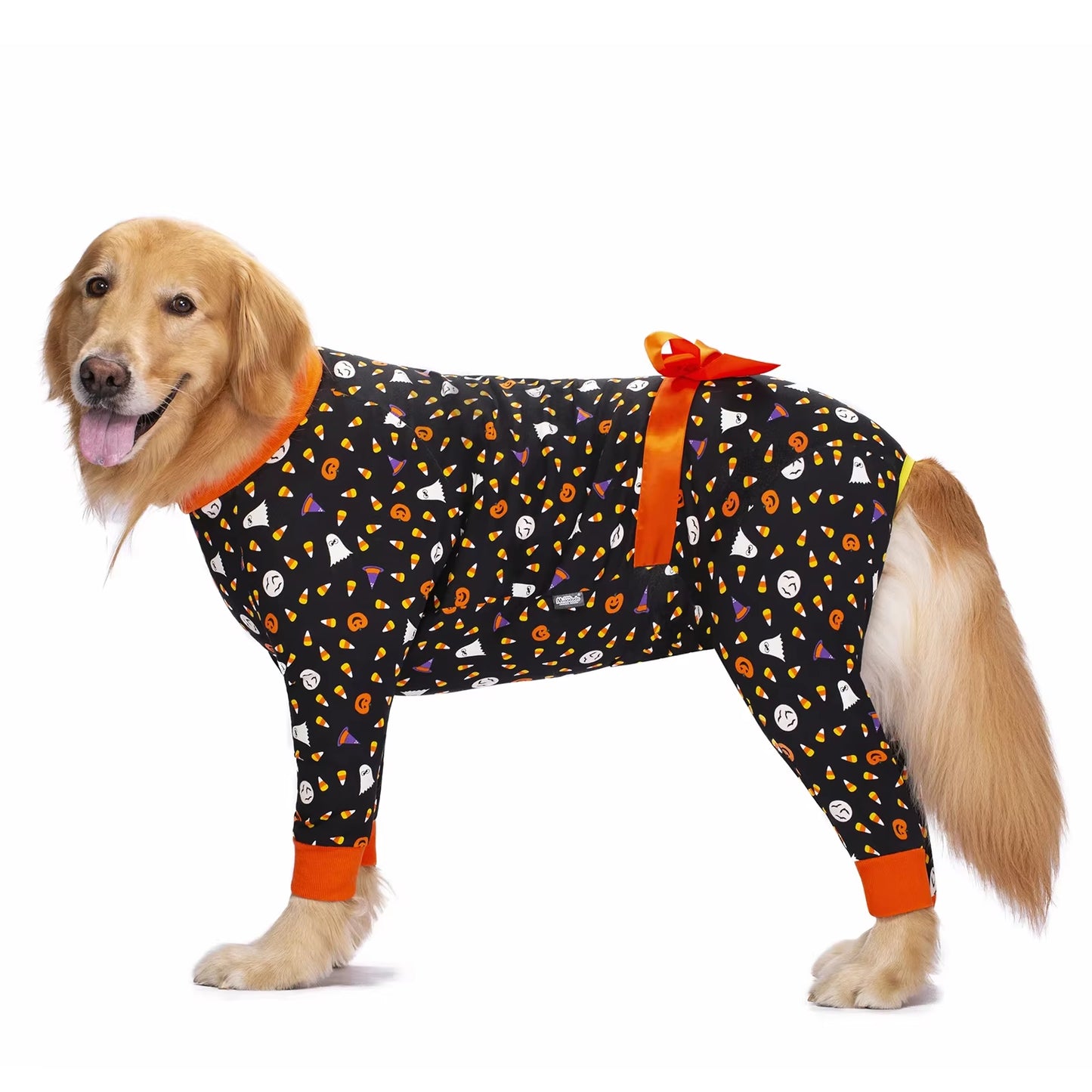 Medium Large Dogs Pajamas for Pet Dogs Clothes Jumpsuit for Dog Costume Coat for Dogs Cartoon Printed Clothing Shirt Ropa Perro