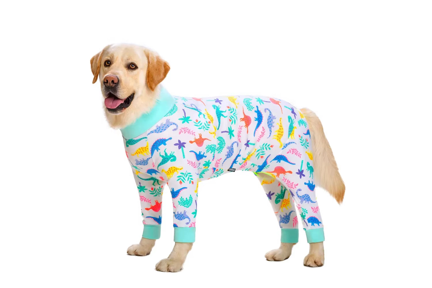 Medium Large Dogs Pajamas for Pet Dogs Clothes Jumpsuit for Dog Costume Coat for Dogs Cartoon Printed Clothing Shirt Ropa Perro
